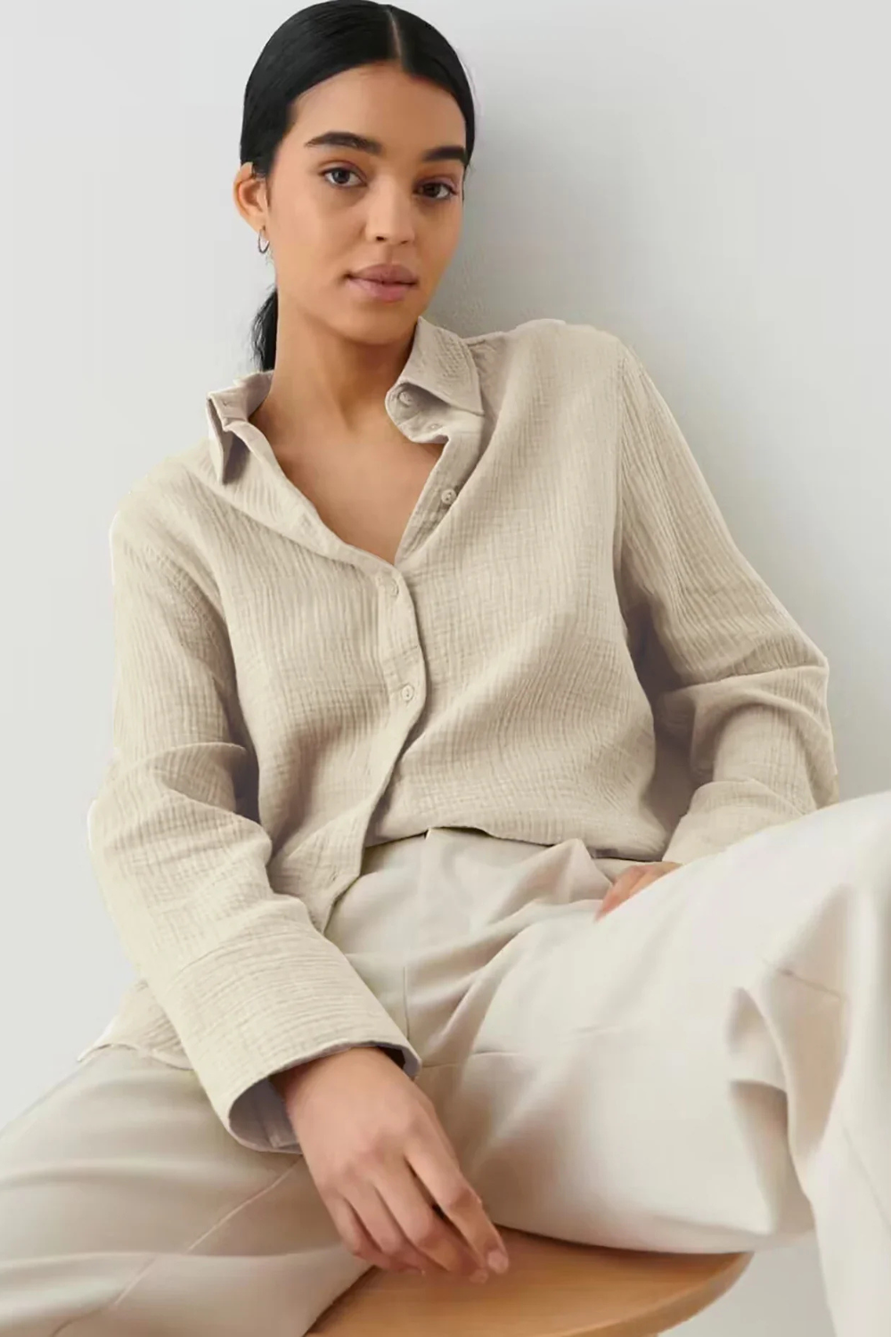 Marisol | Women's Breathable Button-Down Shirt