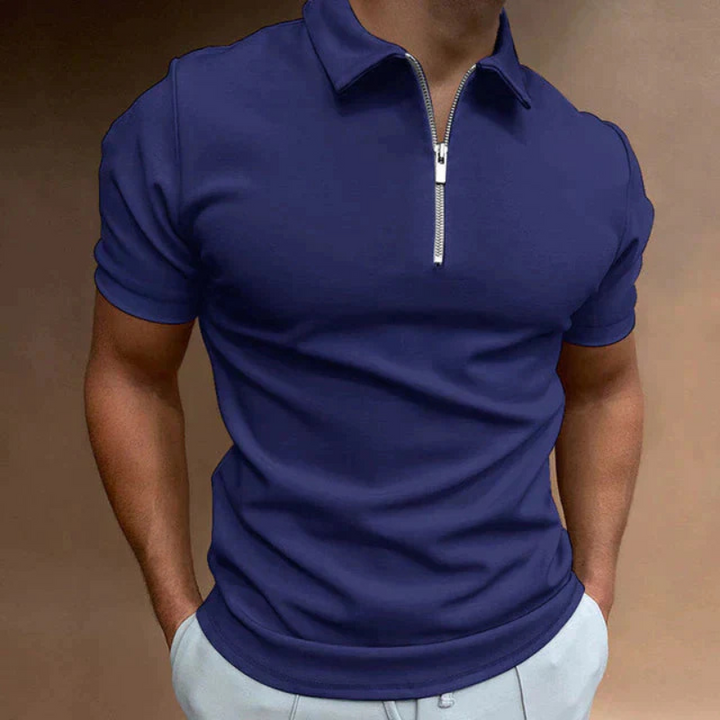 Lincoln | Men’s Polo Shirt | Trendy Zipper