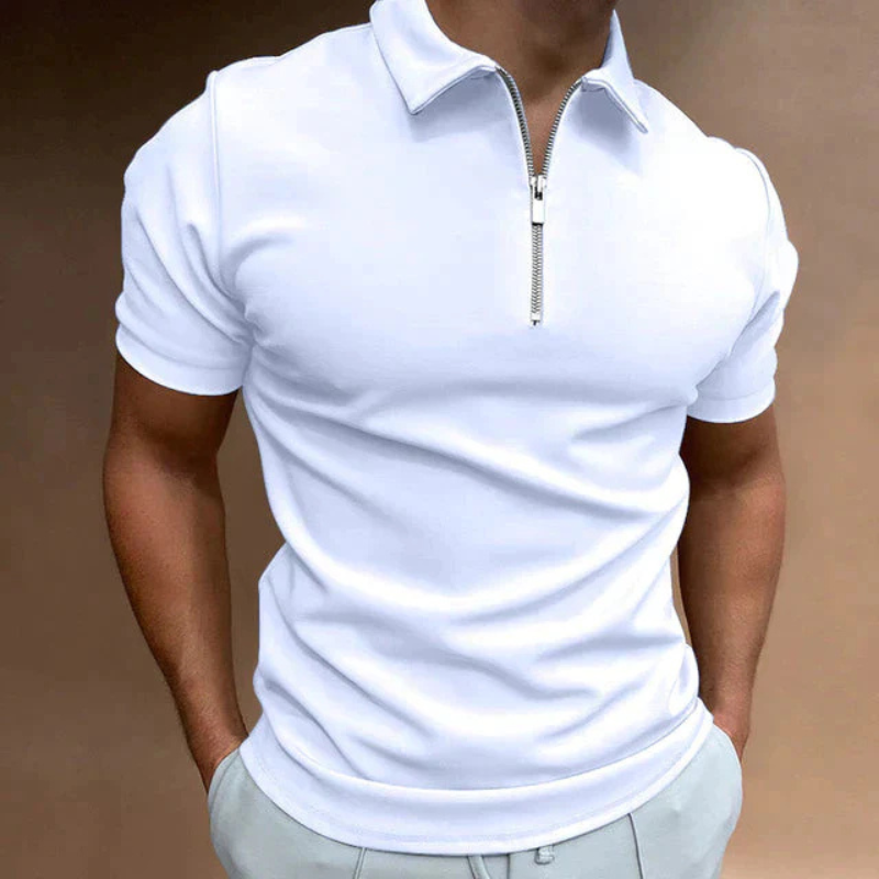 Lincoln | Men’s Polo Shirt | Trendy Zipper