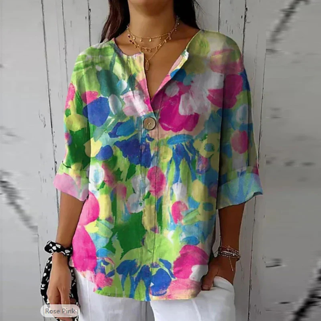 Marcella | Women’s Spring Blouse | Floral Lightweight